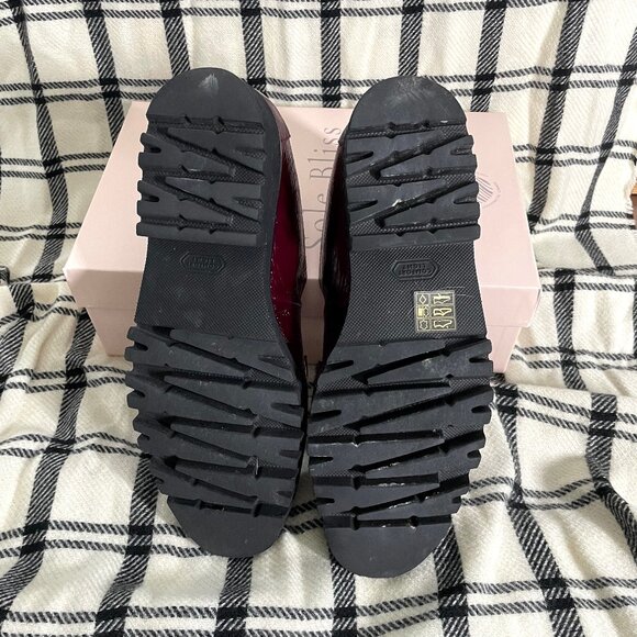 Sole Bliss | Terri Burgundy Loafer | Size 38.5 - Picture 3 of 5